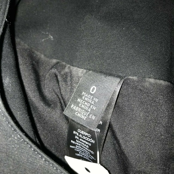 Chico's Fasten Down Color Block Sleeve Jacket Sz 4 - Picture 6 of 6